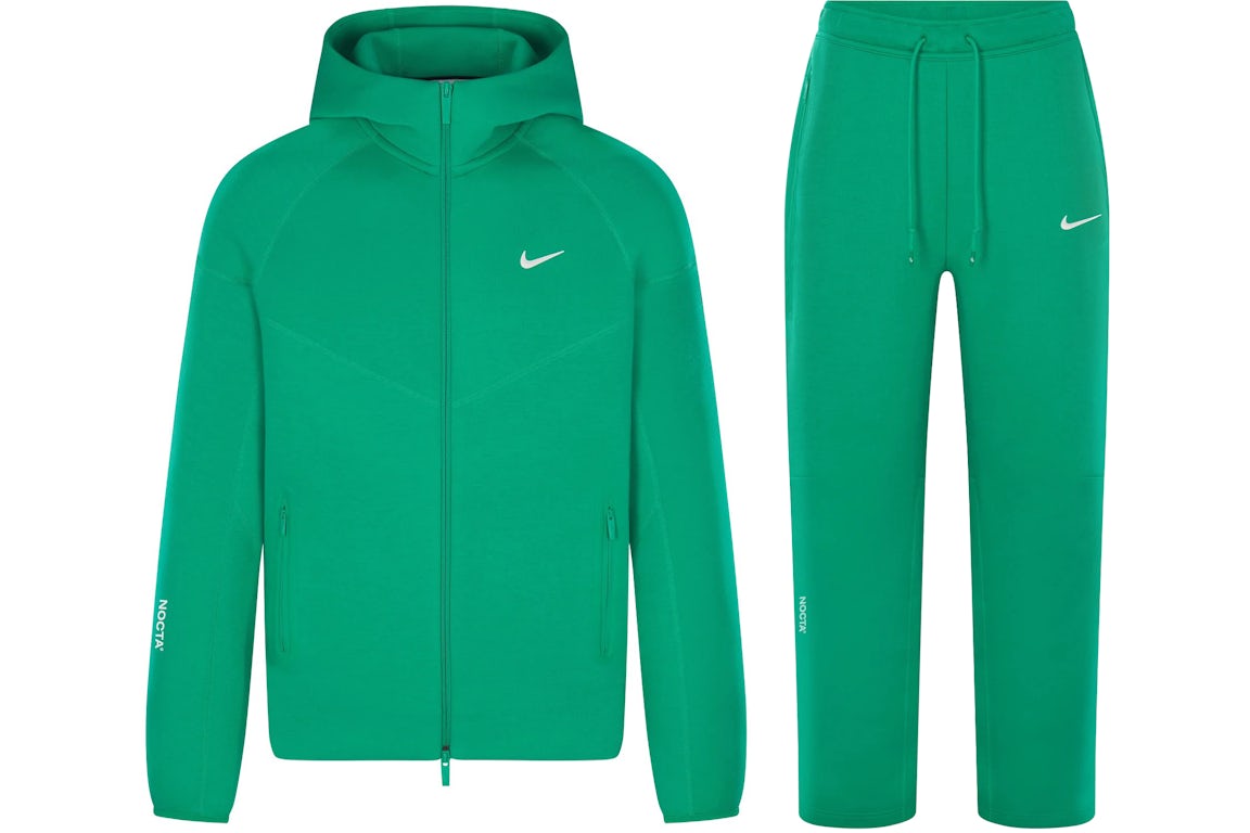 Nike x NOCTA Tech Fleece Hoodie & Joggers Set Stadium Green/Sail Men's ...