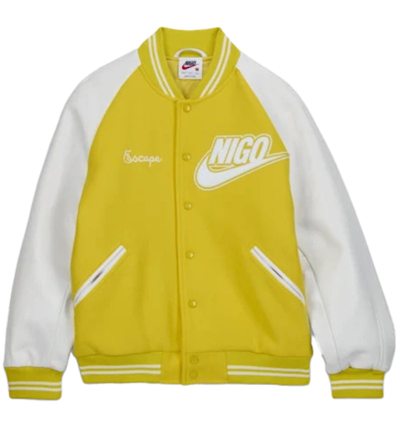 Nike x Nigo NRG Varsity Jacke Gelb Herren FW24 – DE