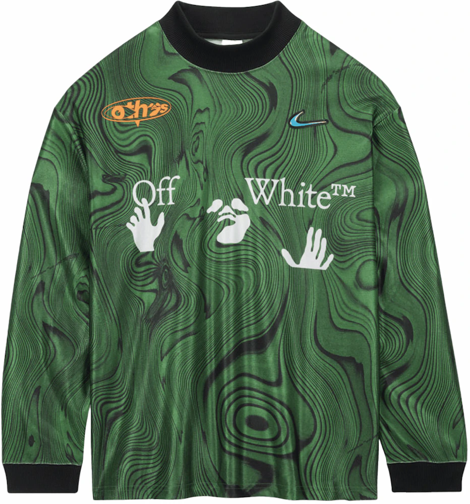 Nike x Off-White Allover Print Jersey Kelly Green Men's - FW23 - US