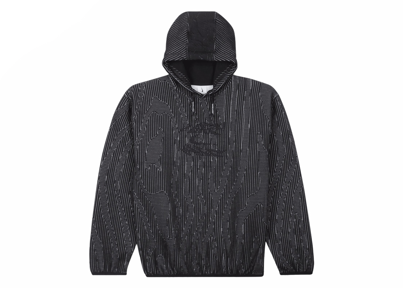 Off-White logo-print organic cotton hoodie - Black