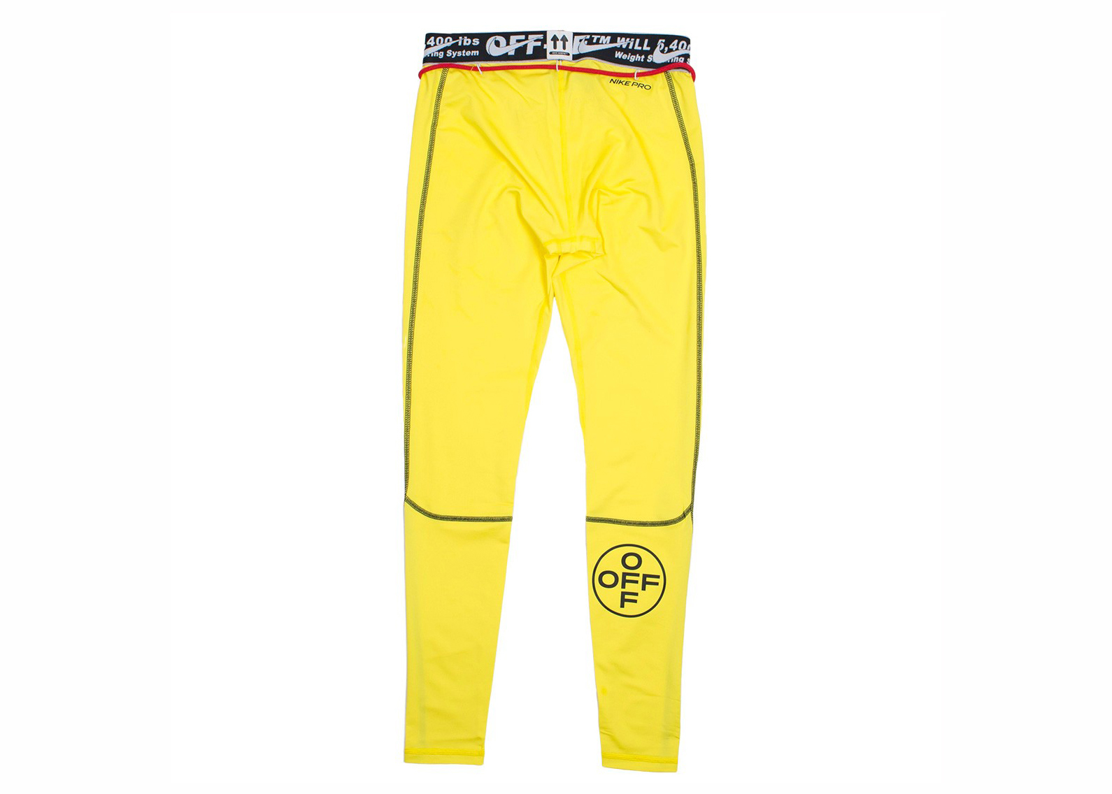 Nike x Off-White Running Pro Tights Opti Yellow