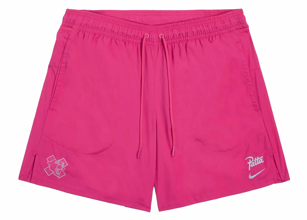 Pre-owned Nike X Patta Running Team Shorts Fireberry