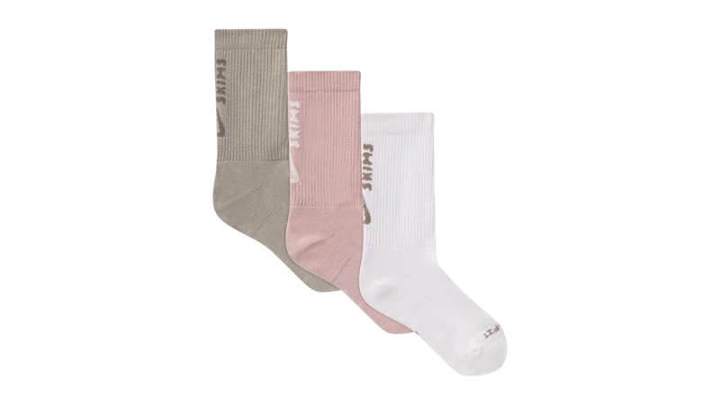 Nike x SKIMS Women's DriFit Crew Sock (3 Pack) in Himalayan