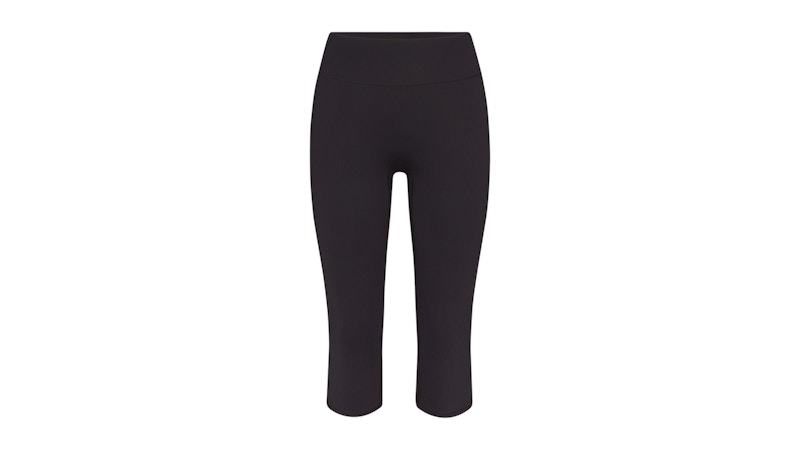 Pre-owned Nike X Skims Women's Matte Crop 17" Legging In Obsidian In Black