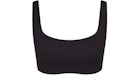Sujetador con cuello redondo mate para mujer Nike x SKIMS Obsidian