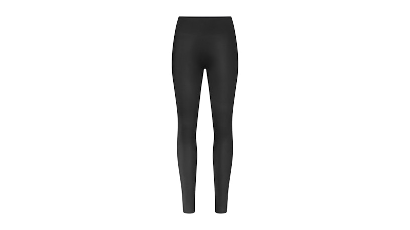 Pre-owned Nike X Skims Women's Shine Bonded Waist 26" Legging In Obsidian In Black