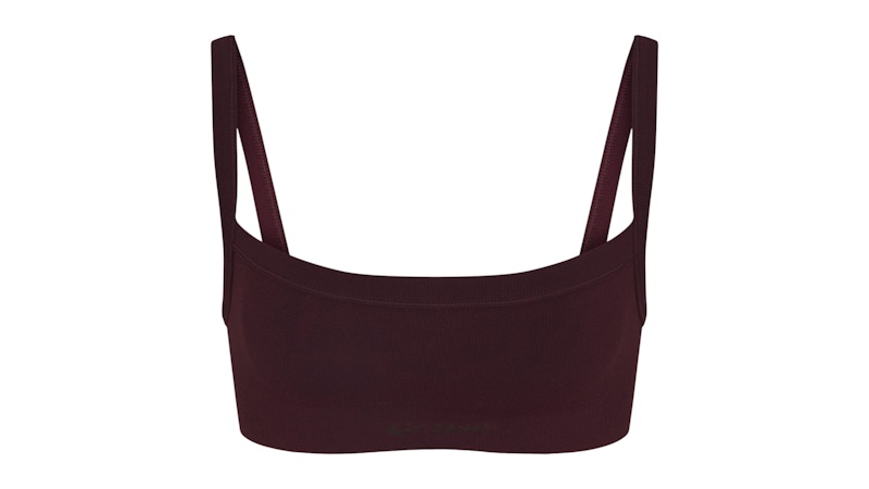 Pre-owned Nike X Skims Women's Vintage Seamless Cami Bra In Currant In Purple
