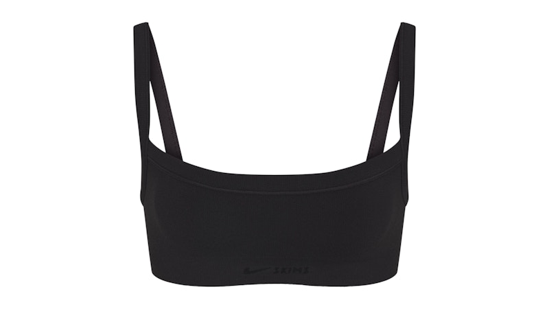 Pre-owned Nike X Skims Women's Vintage Seamless Cami Bra In Obsidian In Black