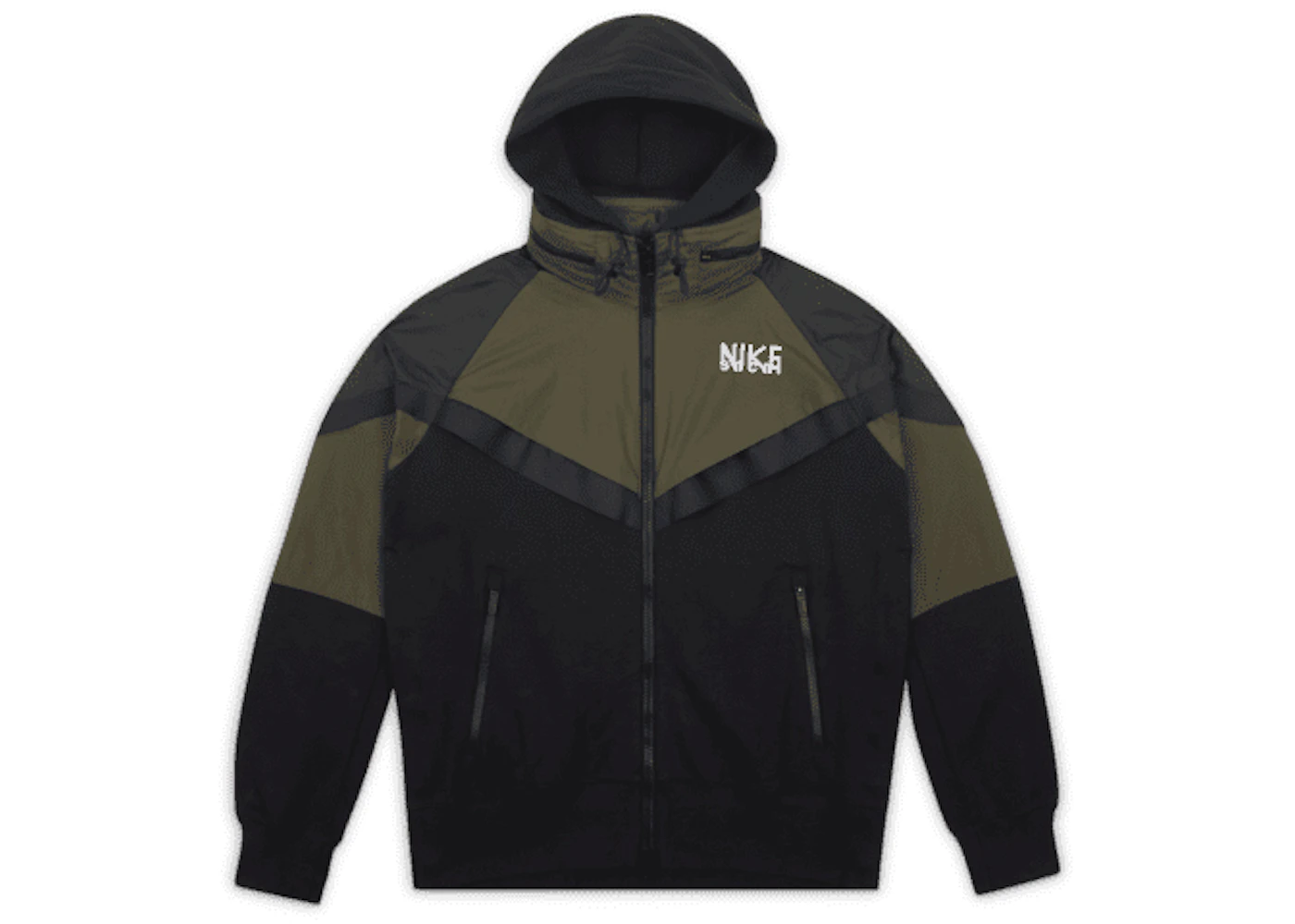 Nike x Sacai Full Zip Hoodie (Asia Sizing) Khaki Men's - FW22 - US