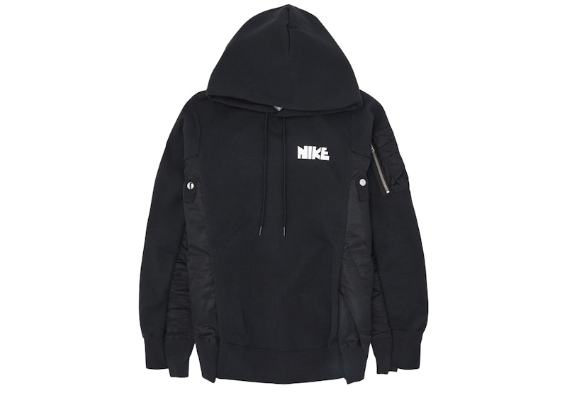 NIKE x SACAI Hoodie black XL ② - www.sorbillomenu.com