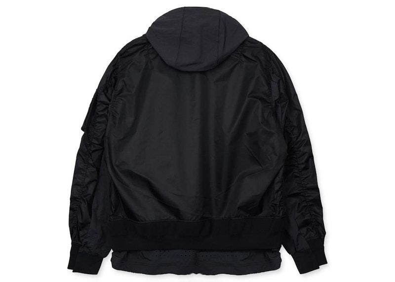 Nike x Sacai Layered Bomber Jacket Black (Womens)