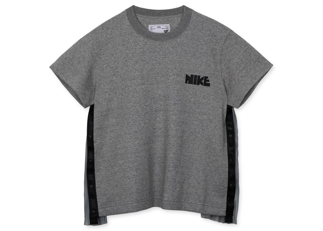 Nike x Sacai SS Fleece Top Dark Grey Heather Womens SS21 US