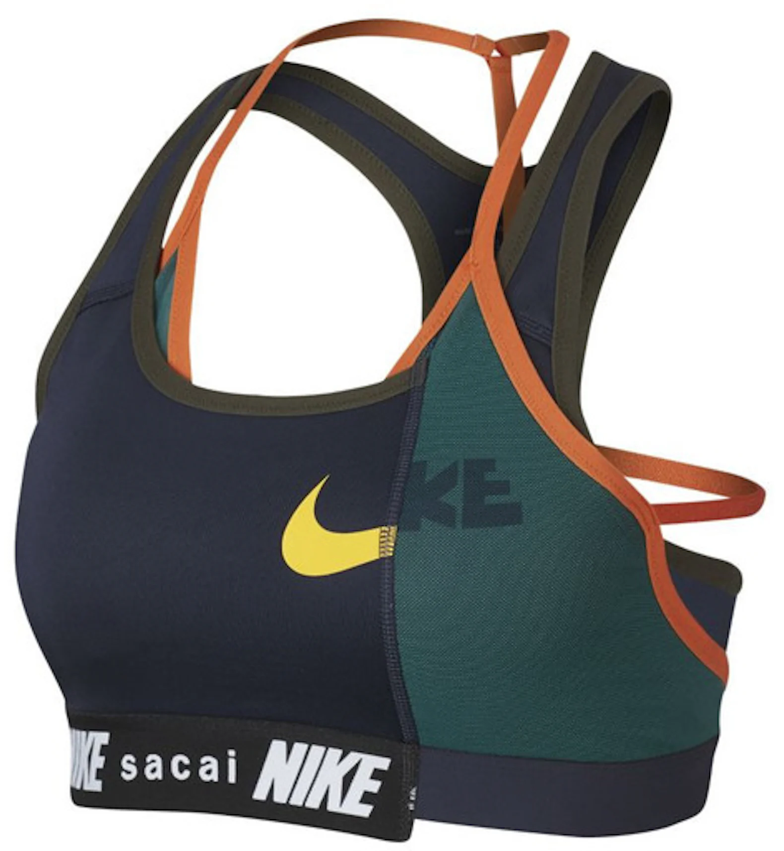 Nike x Koche Sports Bra Black Neon Green Sz Small 