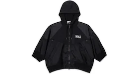 Nike x Sacai Womens Full Zip Hooded Jacket Black