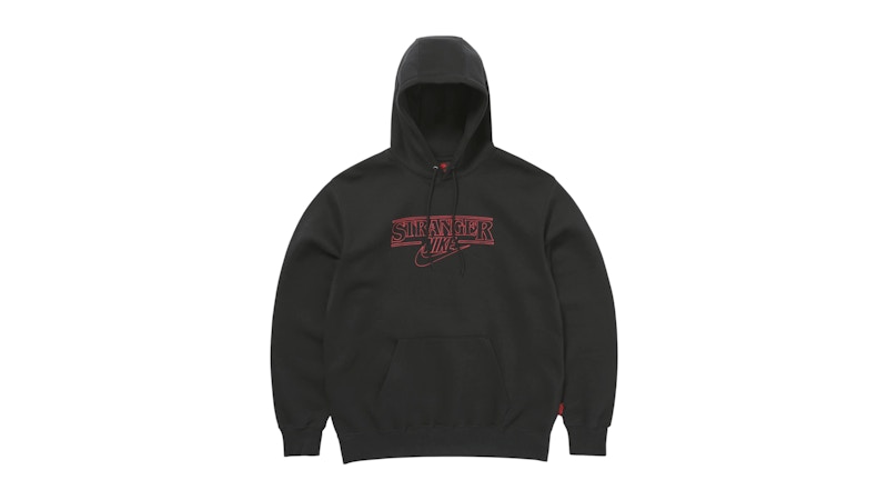 StrangerThings × Nike M NRG CLUB ST5 FDL Nike x Stranger Things NRG Club Hoodie Black/Black Men's - FW25 - US