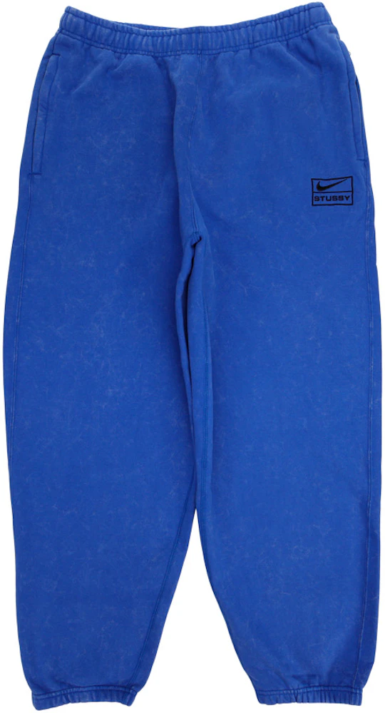 Nike x Stussy Acid Wash Sweatpants Blue