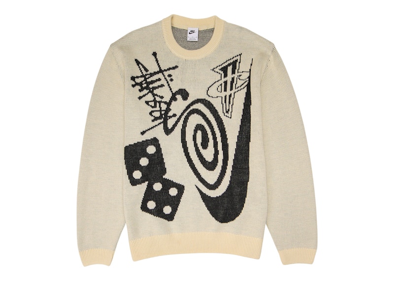 Stussy Nike Icon Knit Sweater Natural M-