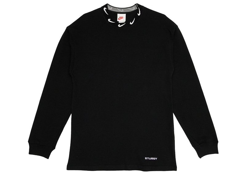 【ギフト】nike stussy long sleeve knit top XS Tシャツ/カットソー(七分/長袖)