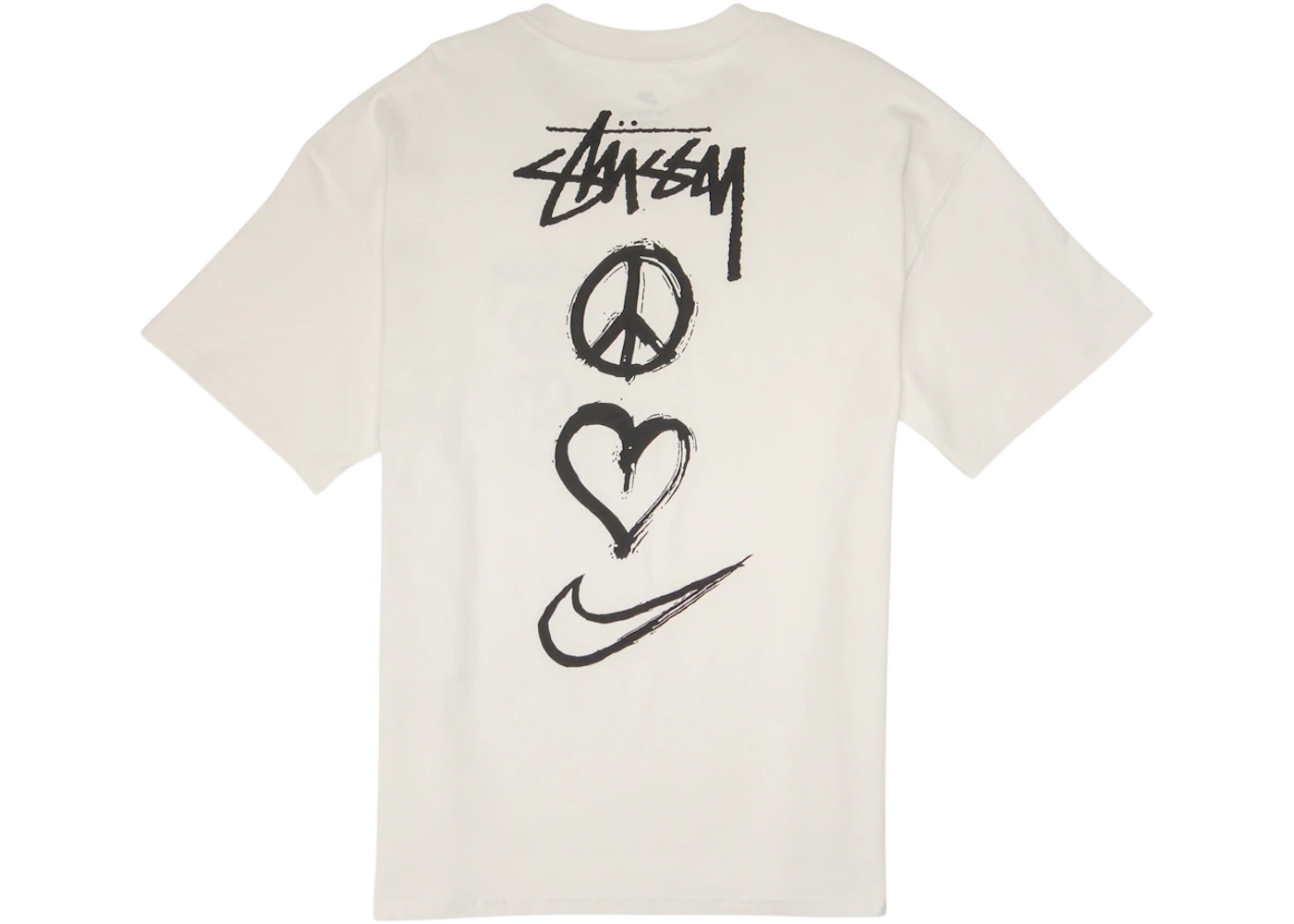 Nike x Stussy Peace, Love, Swoosh T-shirt (US Sizing) White Men's