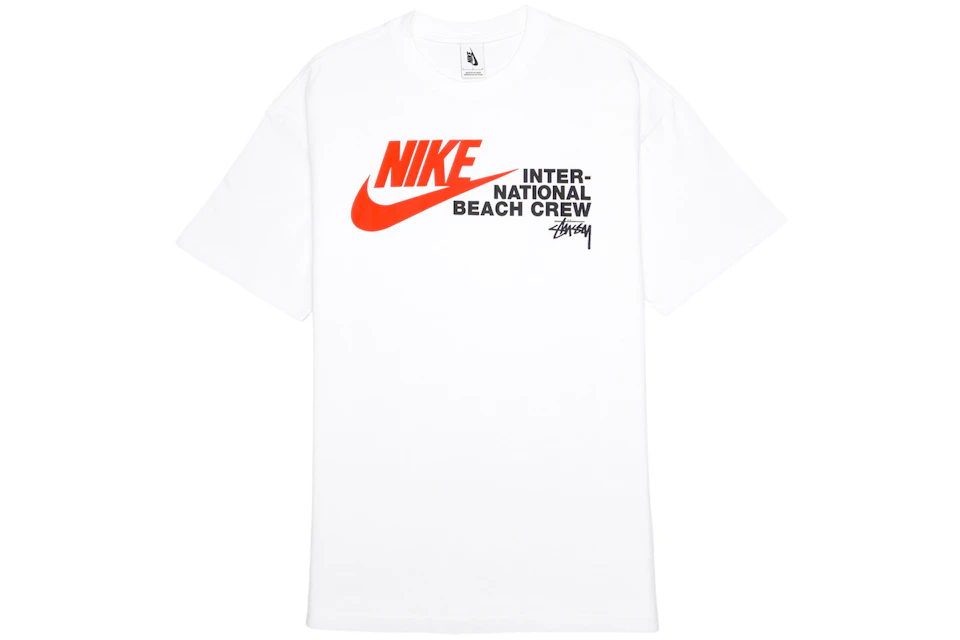 Nike x Stussy International Beach Crew T-Shirt White