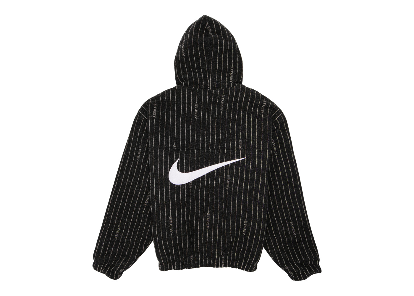 Nike x Stussy Striped Wool Jacket Black Men's - SS23 - GB