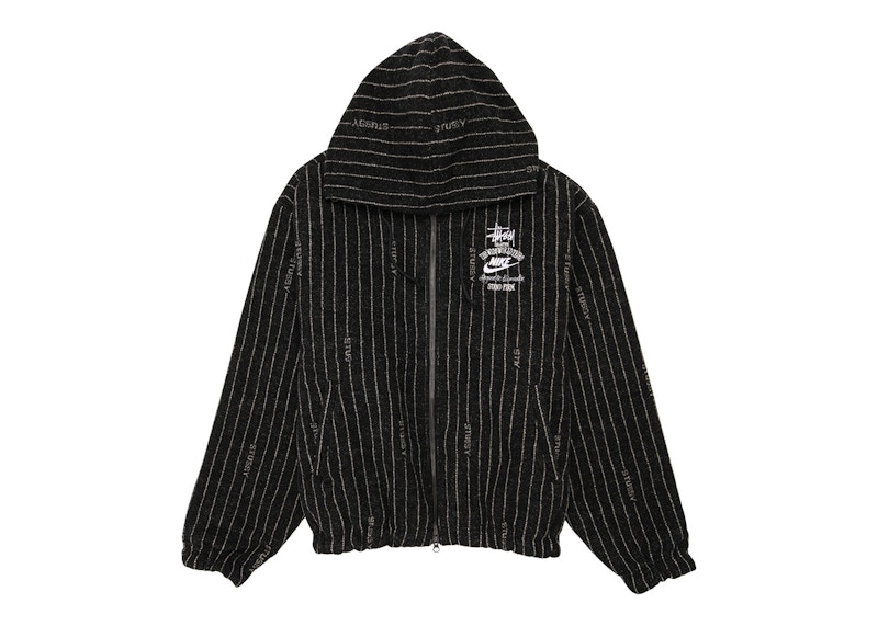 Nike x Stussy Striped Wool Jacket (Asia Sizing) Black メンズ ...