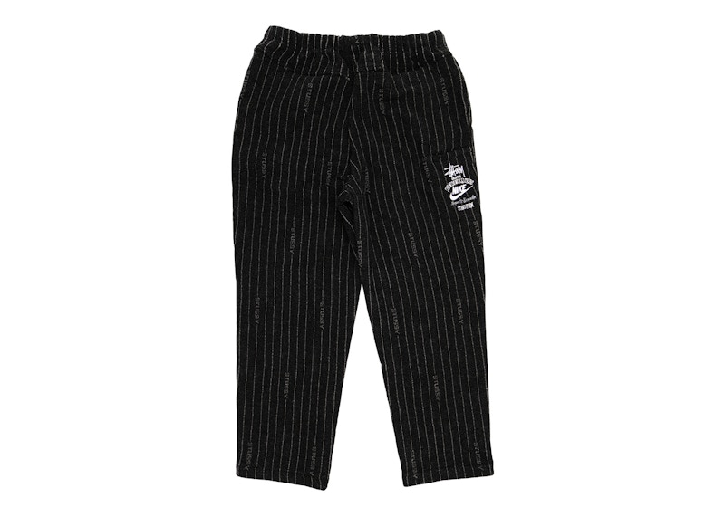 Nike x Stussy Striped Wool Pants Black