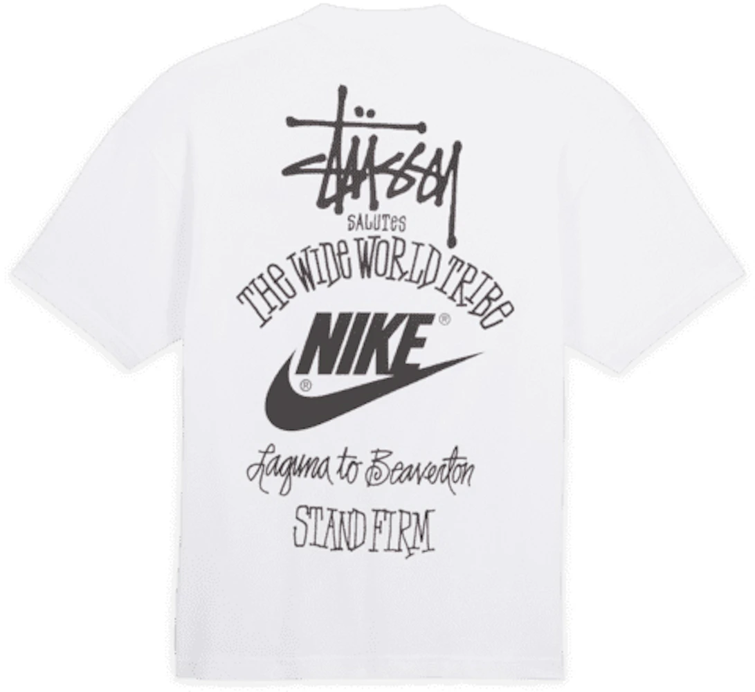 abrigo Discutir Presa Nike x Stussy The Wide World Tribe T-Shirt (Asia Sizing) White - SS23 - US