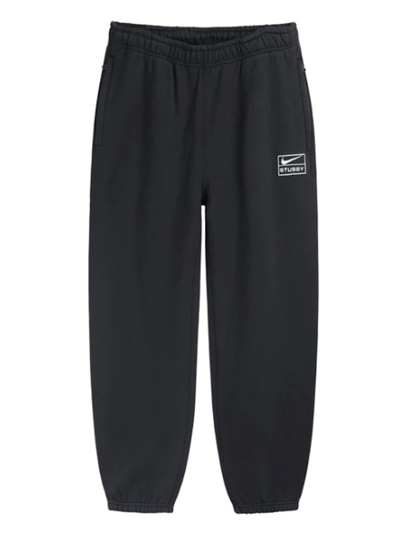 Nike x Stussy U NRG RA Stone Washed Fleece Pants Black/White Men's