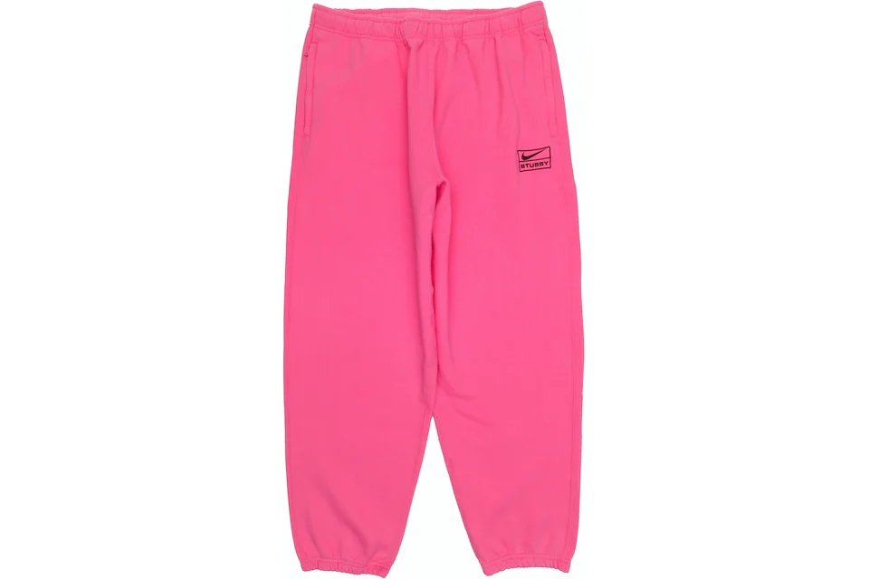 Nike x Stussy Washed Sweatpants Pink Men's - SS22 - US