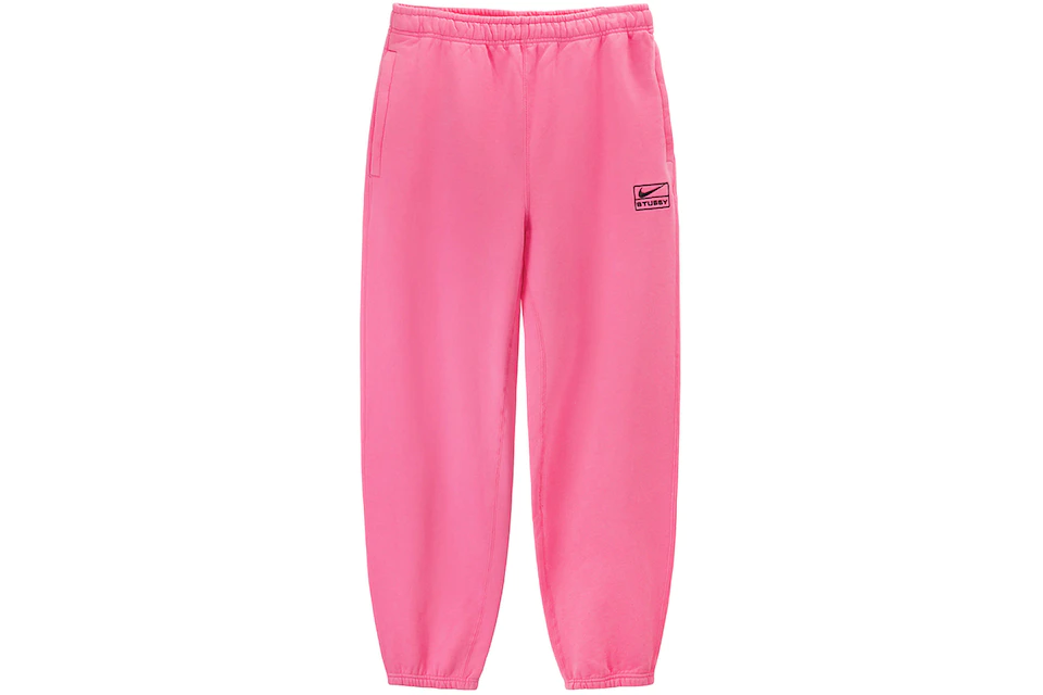 Nike x Stussy Washed Sweatpants Pink
