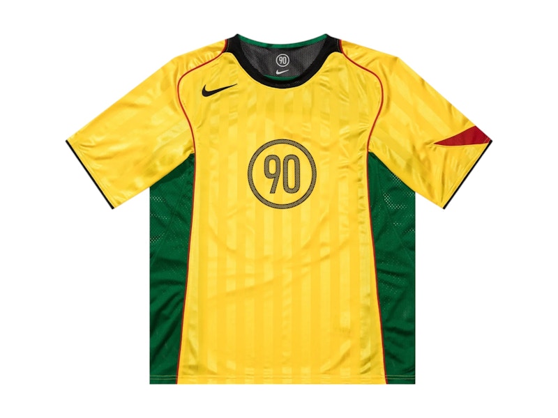 【新品】NIKE ナイキ TOTAL90 ラグラン ユニフォーム ピステ XL Nike x Total 90 Dri-Fit Soccer Jersey Tour Yellow メンズ