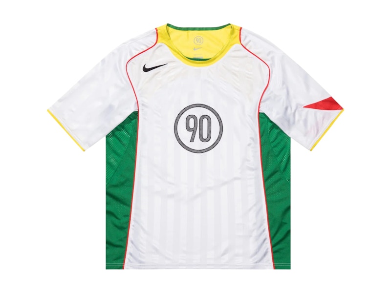 【新品】NIKE ナイキ TOTAL90 ラグラン ユニフォーム ピステ XL Nike x Total 90 Dri-Fit Soccer Jersey White/Optic Yellow