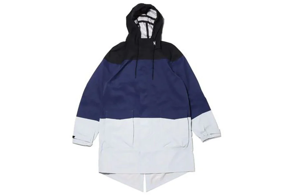 NikeLab Colorblock Windbreaker Parka Jacket Black/Midnight Navy/Wolf Grey Men's - US