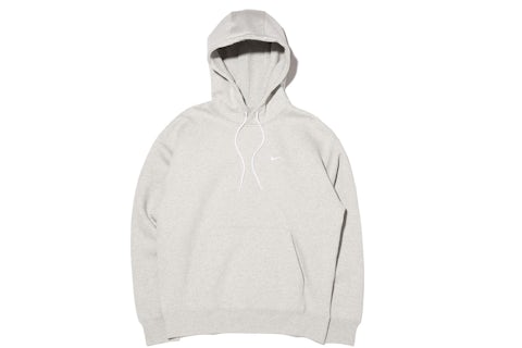 NikeLab Solo Swoosh Fleece Hoodie (Asia Sizing) Grey Heather Men's
