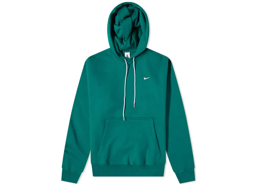 NikeLab Solo Swoosh Fleece Hoodie Mystic Green Men's - FW21 - US