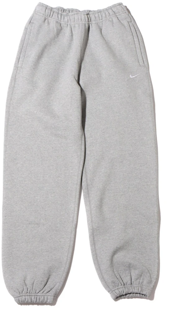 NikeLab Women's Solo Swoosh Fleece Sweatpants (Asia Sizing) Dark Gray  Heather