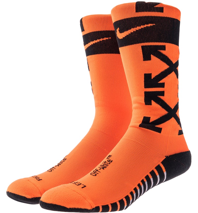 Nikelab x OFF-WHITE FB Socks Orange Men's SS18 US