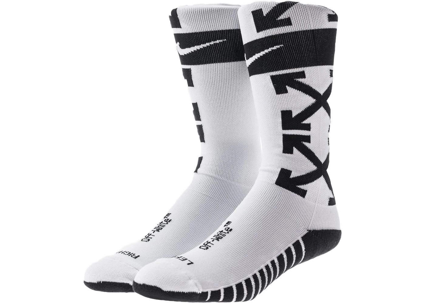 pierna Cayo Embotellamiento Nikelab x OFF-WHITE FB Socks White - SS18 Men's - US