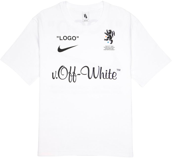 Off-White, Shirts, Offwhite Co Virgil Abloh Main Label White Short Sleeve  Tshirt Mens Size M