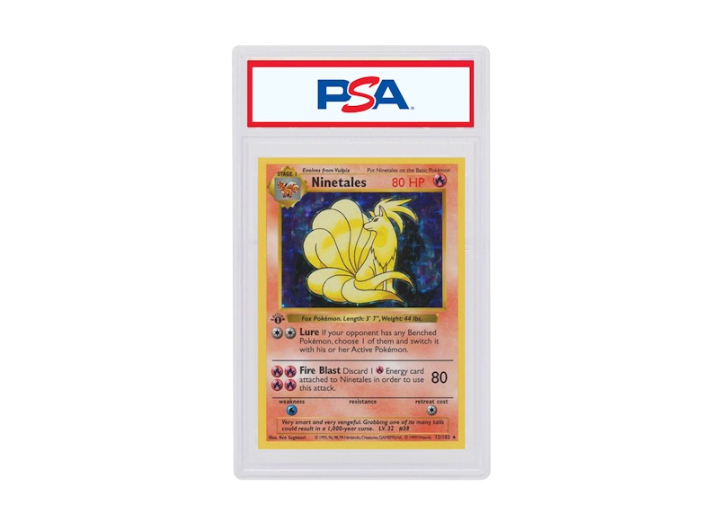 ninetales pokemon card holographic Pokemon Graded: Ninetales 199/197 Obsidian Flames (2023) IR Holo CGC 9
