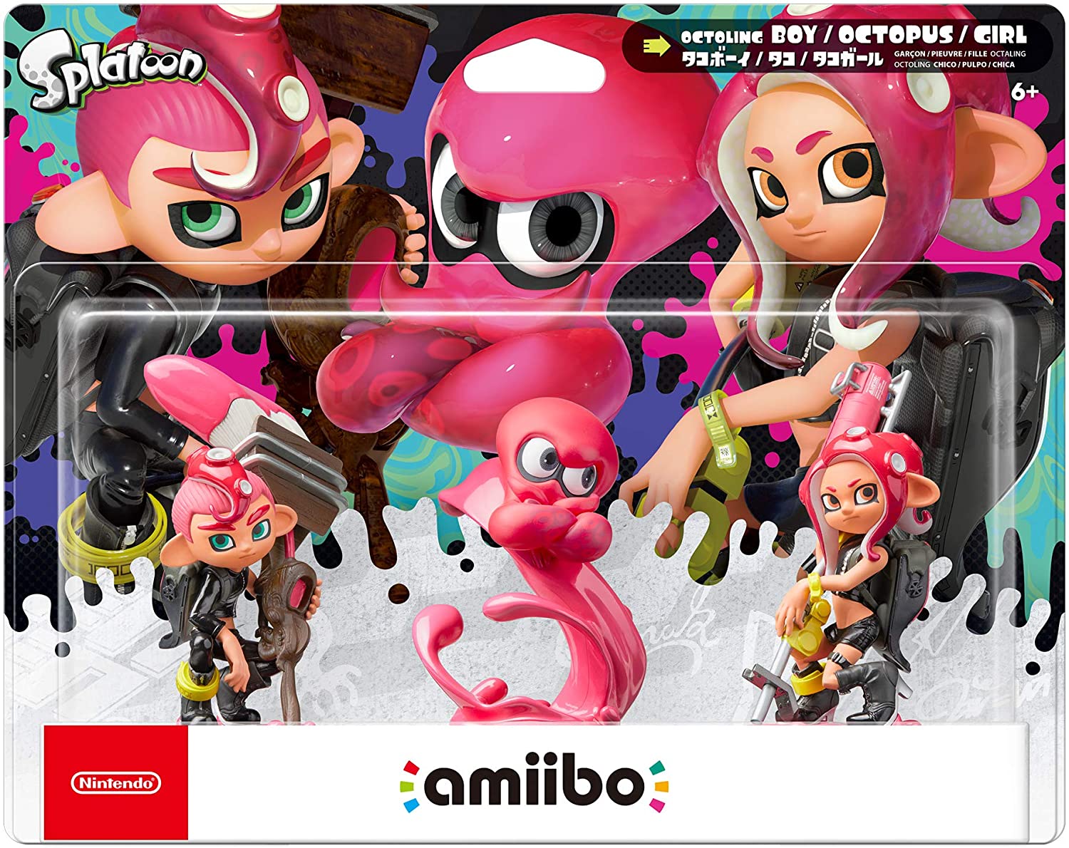 Nintendo Splatoon Octoling Boy & Octoling Girl & Octoling Octopus 