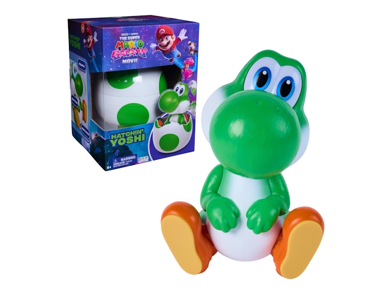 Nintendo Super Mario Galaxy Movie Deluxe Interactive Yoshi Figure