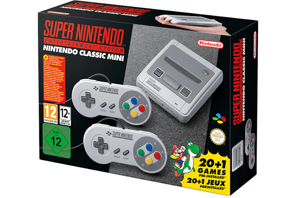 Nintendo Super Nintendo Classic Mini SNES Console EU Plug