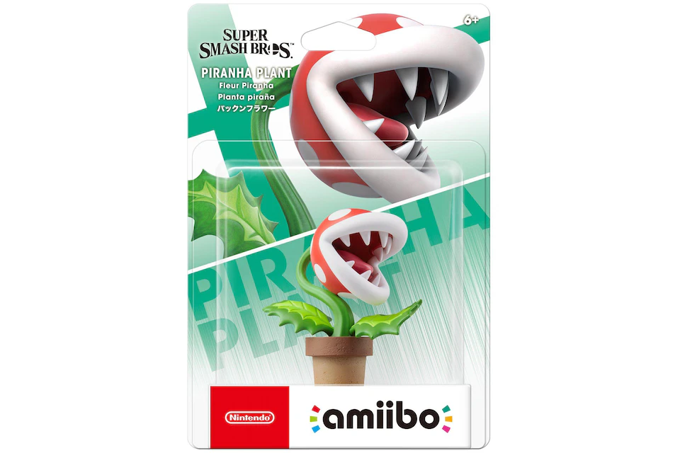 volumen hierba bandera nacional Nintendo Super Smash Bros. Piranha Plant amiibo - ES