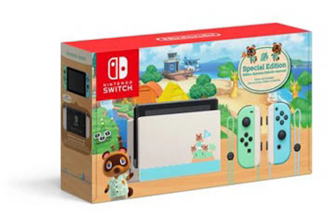 Nintendo Switch Animal Crossing: New Horizons Edition Console HADSKEAAA Blue/Green