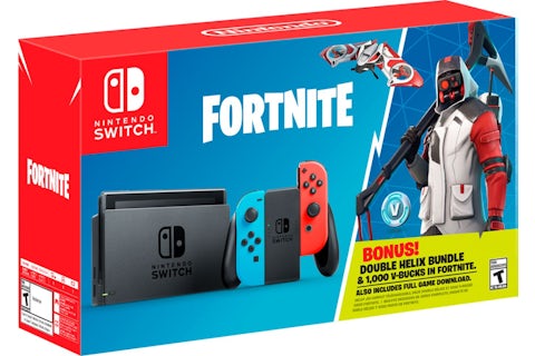 Nintendo Switch Fornite Double Helix Console Bundle HACSAP3C1 Blue