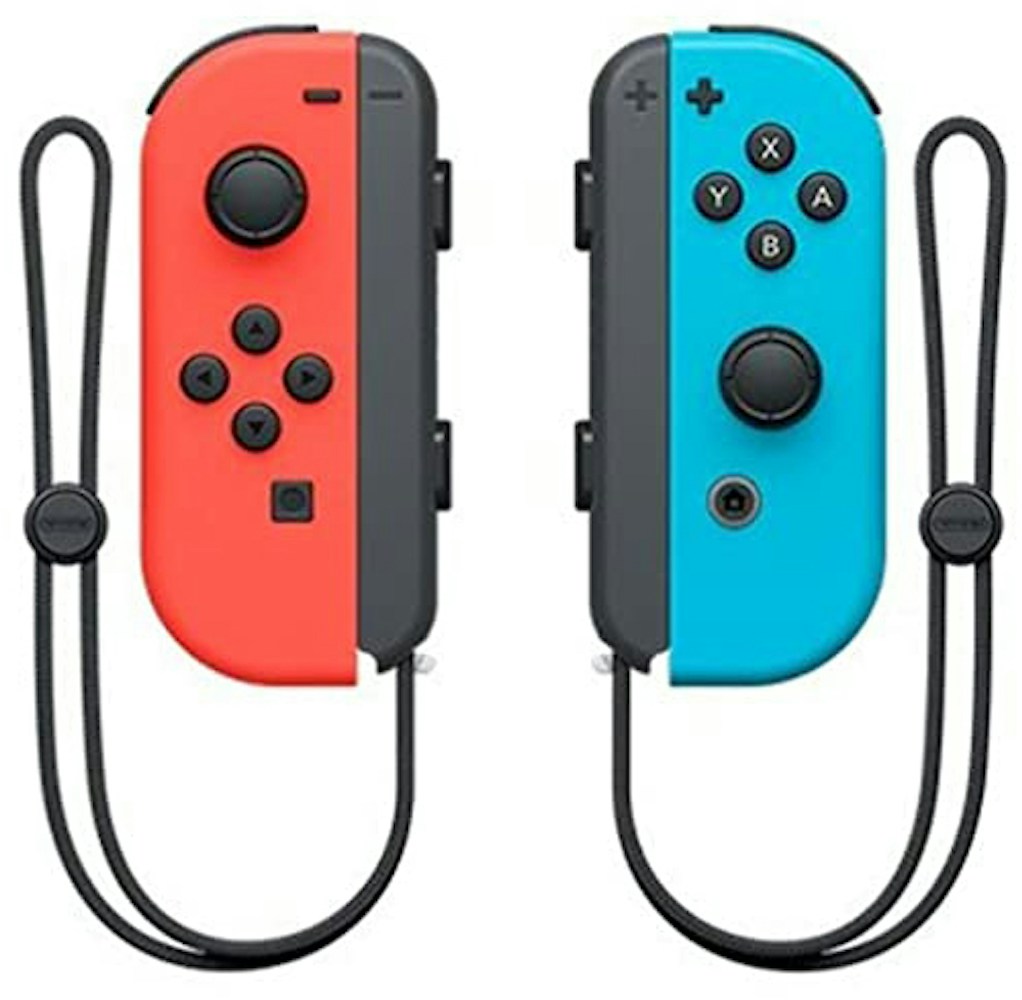 Nintendo Switch Joy Con L R Hacajaeaa Neon Red Neon Blue