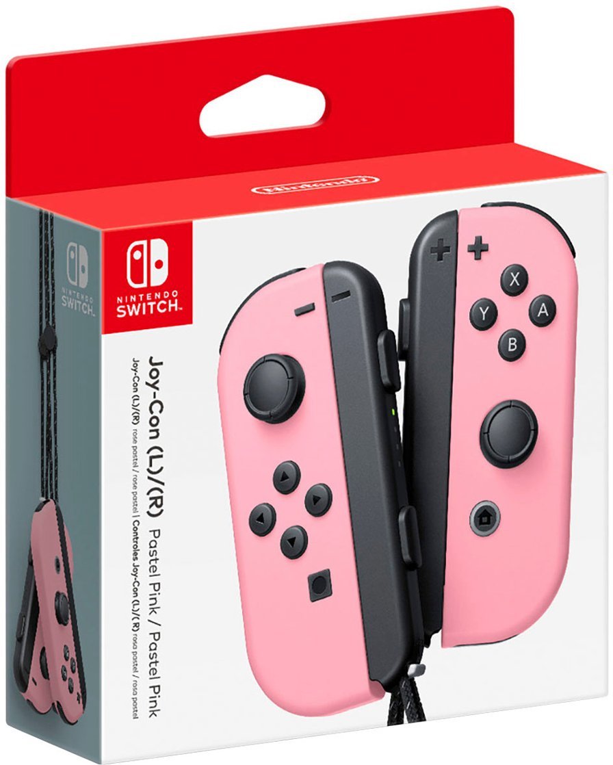 Nintendo Switch Joy-Con (L-R) (HACAJAYAF) Pastel Pink - US