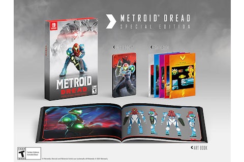 Nintendo Switch Metroid Dread Special Edition Video Game Bundle US